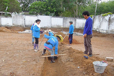 Preparing of the drain system